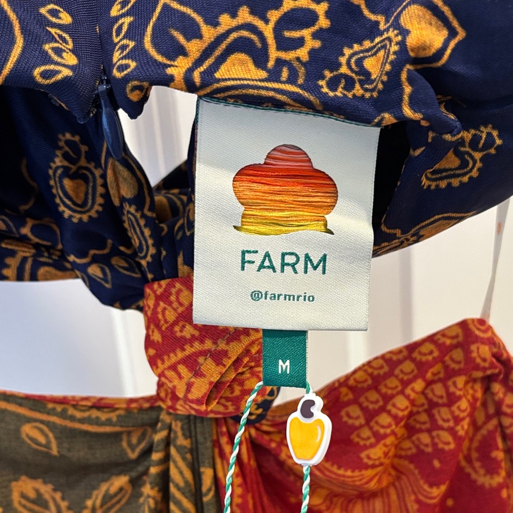 Farm Rio Boho Patchwork Maxi Dress with Paisley Print - Multicolor - Picture 7 of 13